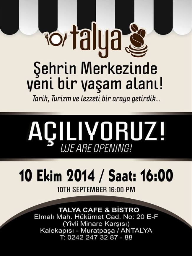Talya Cafe Bistro- Fidan İlteray- Nuri Alço- Antalya TV- Muhabir Rüya Kürümoğlu ( (2)